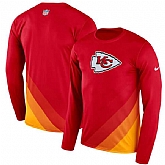 Kansas City Chiefs Nike Red Sideline Legend Prism Performance Long Sleeve T-Shirt,baseball caps,new era cap wholesale,wholesale hats